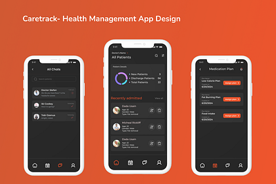 Caretrack Healthcare Management App Design app design branding care app caretrack app caretrack app design design2024 graphic design health apps healthcare management hospital management human interface guidelines iconography ios design ios guidelines management apps mobile mobile app mobile app design typography ui