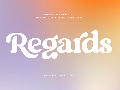 Regards Modern Retro Serif Free Download alternate font beauty branding canva casual casual font chic classic typeface classical style display font fancy font logotype packaging playful retro serif font unique vintage