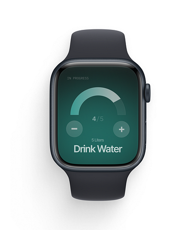 Habit Tracker App UI for watchOS appdesign applewatch habit habittracker ui ux watchos