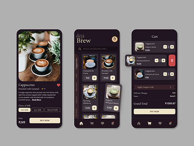 Coffee Delivery App Design