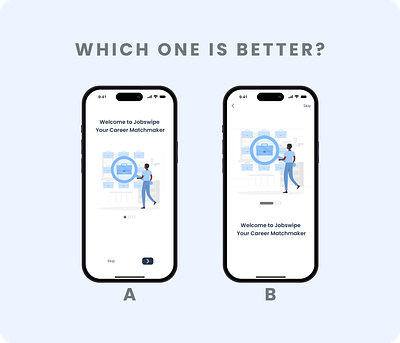 Jobswipe: Your Career "Matchmaker" app design app design case study job app job search app mobile mobile app design mobile case study onboarding onboarding screen swipe ui uiux user centric design ux