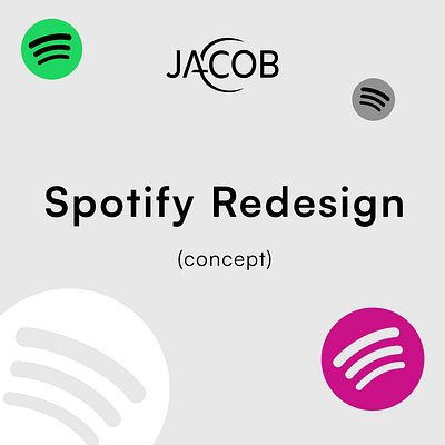 Spotify Redesign Concept branding case study design desktop design graphic design logo redesign spotify ui ux vector web design