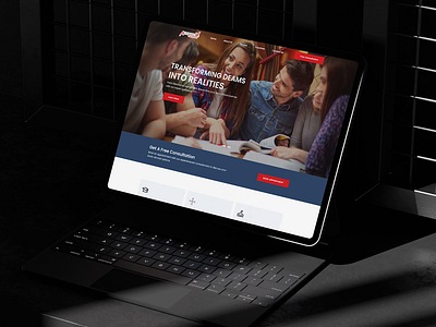 Educational Consultant Landing Page Redesign consultancy landing page education landing page. figma figmadesign landing page landing page ui ui uidesign uxui uxuidesign websiteuidesign