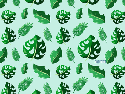 Leaf Pattern green illustration leaf pattern summer