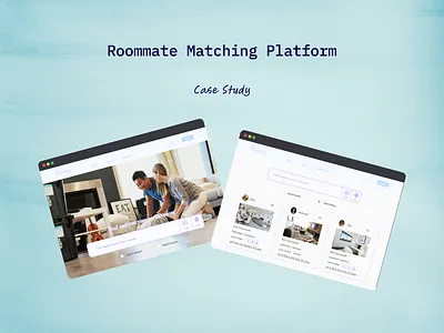 Roommate Matching Platform ui ux website