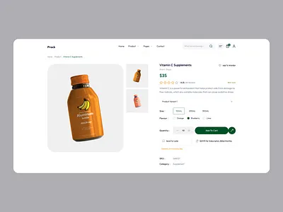 Product Details branding creative website design ui uiux web