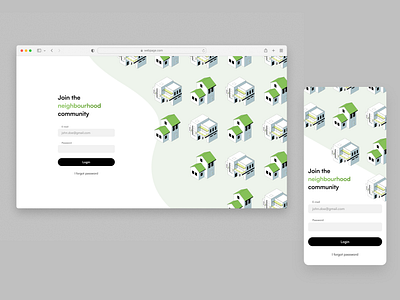 Platform for flats' owners (Login screen) app design login logincreeen minimalist uiux userexperience