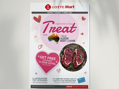 Poster Lotte Mart Valentine Event brand brand design brand identity branding design graphic design kerjanyadesain poster