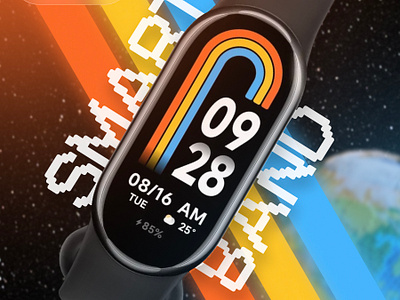 Xiaomi Smart Band 8 Marketplace card branding figma graphic design marketplace photoshop