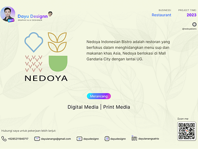 Nedoya bistro Project | Print Design (Banner, Poster etc) brand identity canva capcut design graphic design icon design illustration photography social media design