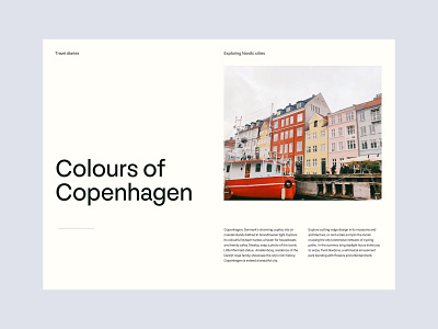 Colours of Copenhagen editorial graphic design layout