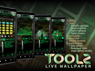 TOOLZ • KLWP Live Wallpaper android design klwp live wallpaper smartphones toolz ui ux