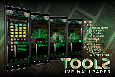 TOOLZ • KLWP Live Wallpaper android design klwp live wallpaper smartphones toolz ui ux