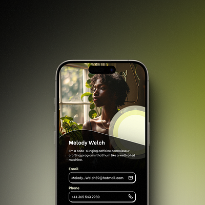 Profile View Screen design. app design figma minimalism mobile mockup profile redesign screen ui
