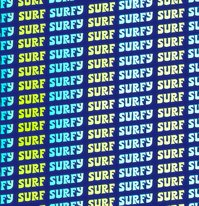 Surfy Surf animation branding logo typography ux