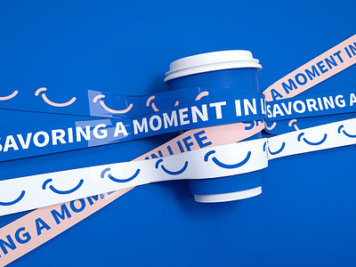 Coffee branding! banner blue branding coffee creative design mockup post white