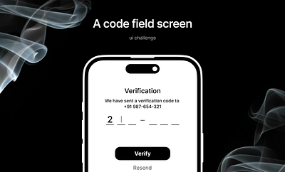 Code Field Screen Design app code field screen dailyui dark theme design figma minimalism profile design screen ui uidesign ux
