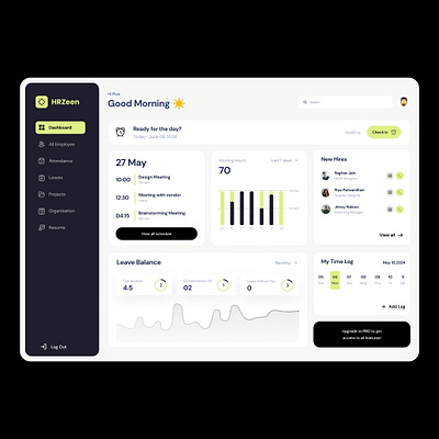 HRMS Dashboard dashboardui ui ui design ux ux design