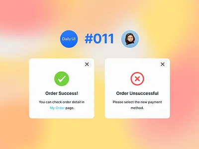 Flash Message (DailyUI #011) dailyui design graphic design interface ui