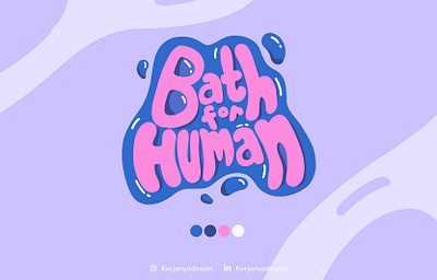 Logo Bath for Human brand identity branding design graphic design illustration kerjanyadesain logo logo concept typography