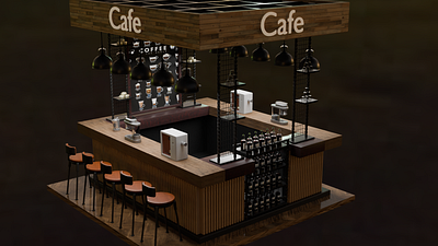 3d Cafe Motion Graphics Animation 3d 3d modelling animation blender branding motion graphics