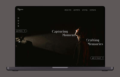 Photographer Portfolio Website design photographer portfolio uiux uxui web design website website design