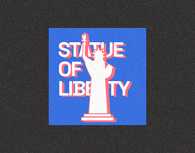 The Statue of Liberty design graphic design illustration