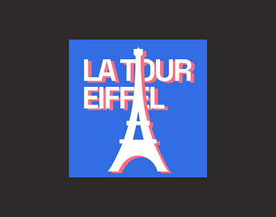 The Eiffel Tower design graphic design illustration