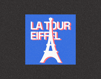 La Tour Eiffel design graphic design illustration