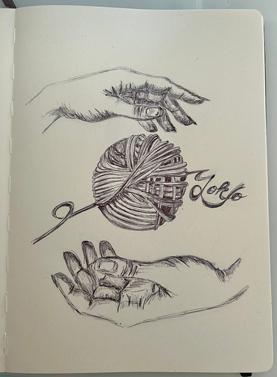 Ballpen Hands 🙌🏻 ballpen design drawing hand hands illustration sketch