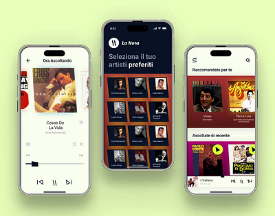 La Nota - Mobile app concept (IOS ) design mobile music product design ui ux