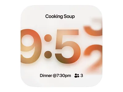 Day 13/30 of Daily Widgets — Cooking Timer Widget challenge cooking design digital design graphic design minimal timer typography ui ux widget