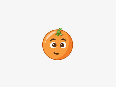 Orange Character Animation 2d animation cartoon character emoji fruit illustration kiss love orange