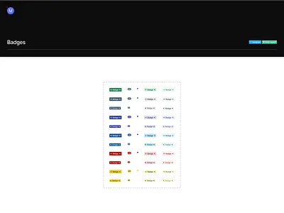 Badge Component badge dashboard figma ui ux