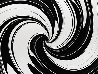 Eternal Vortex: Black and White Abstract Swirl. abstract black and white creative design fluid art hypnotic minimalist modern art monochrome optical illusion seamless pattern spiral swirl twist vortex