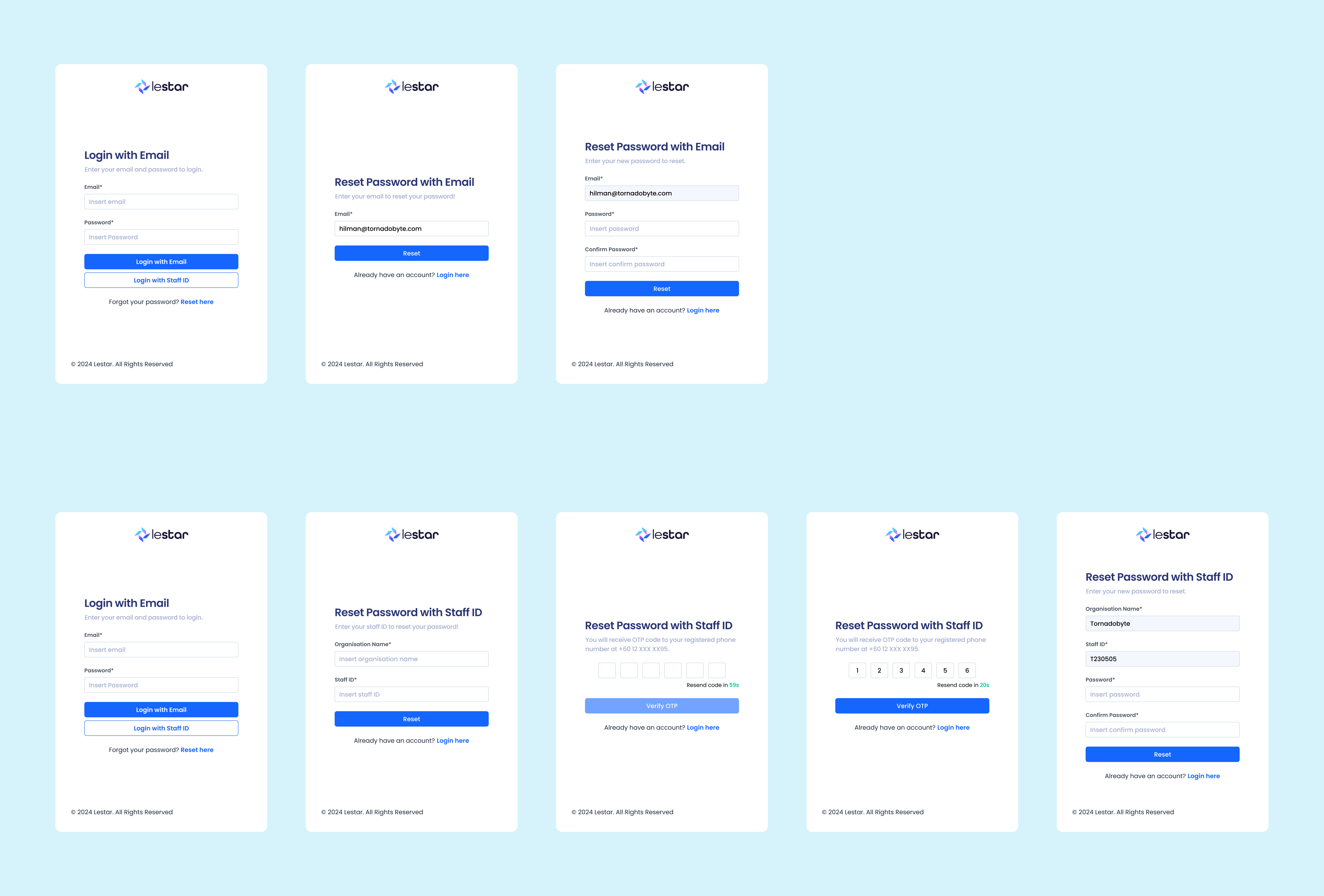 Authentication Page auth authentication design developer forgot password frontend login one time password otp password reset password ui ux web webapp website