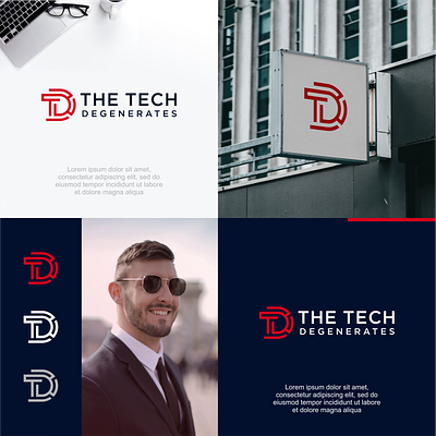 the tech degenerates aplikasi applikasi branding design designs grapic graphic design illustration logo logo designs td logo technology vector vektor