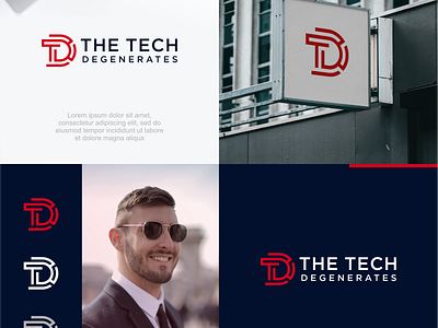 the tech degenerates aplikasi applikasi branding design designs grapic graphic design illustration logo logo designs td logo technology vector vektor