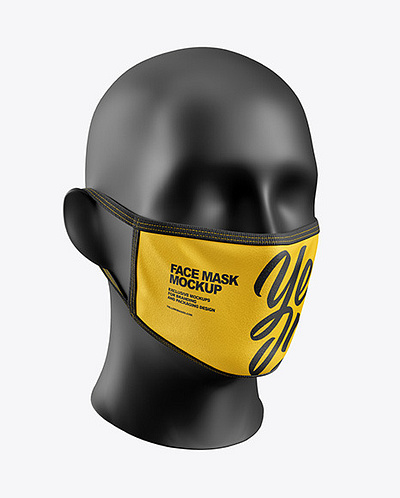 Free Download PSD Face Mask Mockup free mockup template mockup designs