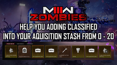 Get yourself classified stash into your account inventory - MW3I call of duty codmw3zombies gaming modernwarfare3 mw3zombies