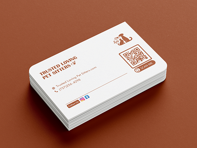 Modern Bussiness Card Design branding business card card clean cleandesign double sided earth tone graphic design identity love minimalist modern pet print round corner simple sophisticated visiting card warm earth tone white