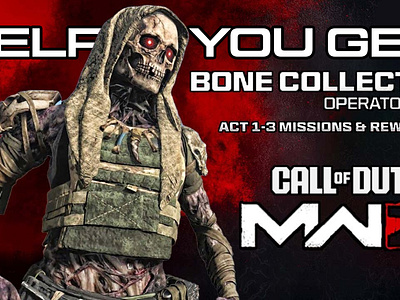 Help you get Bone collector operator skin in COD MW3 call of duty callofduty codmodernwarfare3 codmw3 gaming mw3 mw3zombies