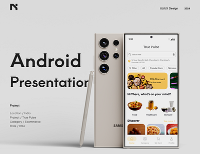 Android Presentation | E-commerce Shopping App android app app design ecommerce application ui ui design uiux design