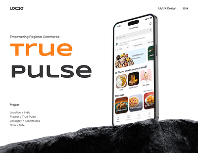 iOS App | Your Hometown Shopping App | True Pulse app design creative design iosdesign mobile app design ui user interface ux