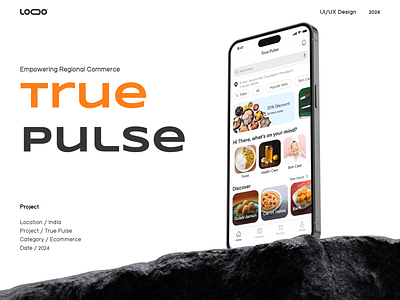 iOS App | Your Hometown Shopping App | True Pulse app design creative design iosdesign mobile app design ui user interface ux