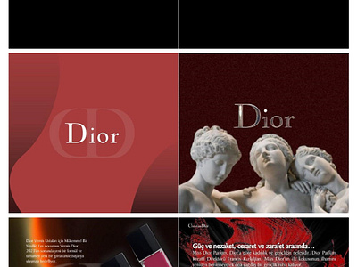 Dior Dergi, Karalog tasarımı branding graphic design