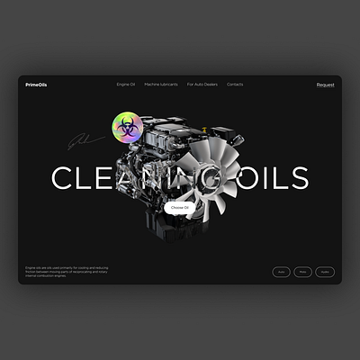 Engine Cleaning Oils Website UI Design app branding design graphic design illustration logo typography ui ux webdesign website