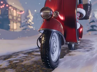 Christmas video card animation blender card christmas design holiday santa claus video winter