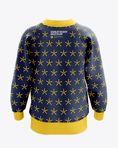 Free Download PSD Sweatshirt Mockup - Back View branding mockup