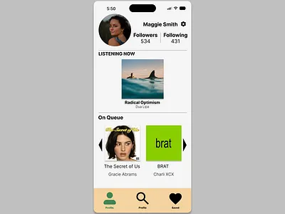 Daily UI - 006 - User Profile daily ui 6 daily ui challenge dailyui 006 figma profile page ui user profile